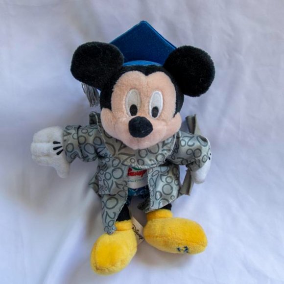 Disney Plush Mickey Mouse 2000 Grad Nite Doll - Picture 2 of 6